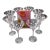 Pink and White Polka Dot Martini Glasses With Mod Cocktail Book - Set of 9 For Sale