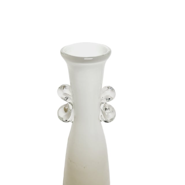 Glass Vintage Polish Vase from HSG Tarnowiec, 1970s For Sale - Image 7 of 9
