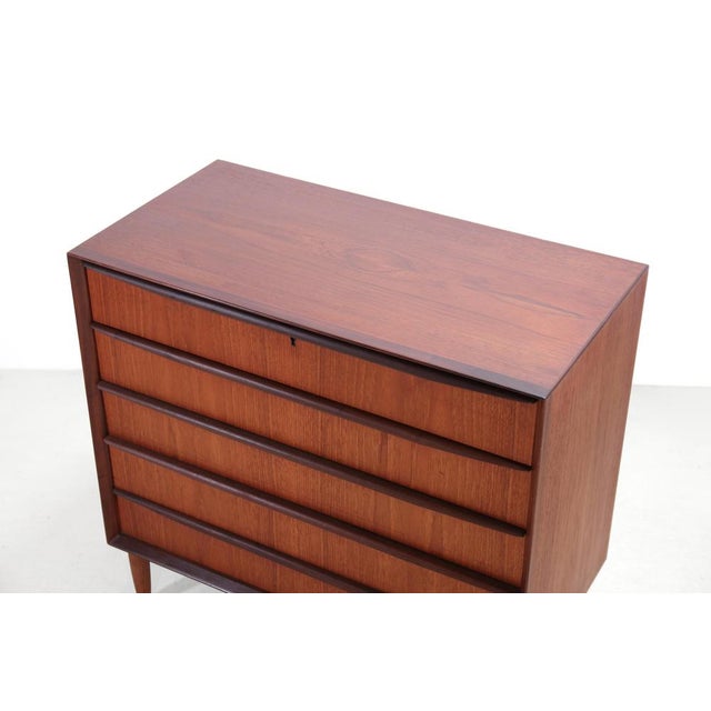 Vintage Danish Wide Teak Chest of Drawers, 1960s For Sale - Image 4 of 5