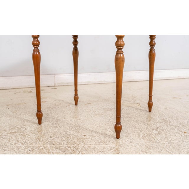 Brown Harden Cherry Triangular Napkin Dropleaf Table For Sale - Image 8 of 15