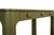 Wood Matthew Izzo Home Theo Three Drawer Olive Green Lacquer Desk With Brass Beetle Knobs For Sale - Image 7 of 11