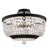 Contemporary Kalco Semi Flush Mount, Matt Black For Sale - Image 3 of 8