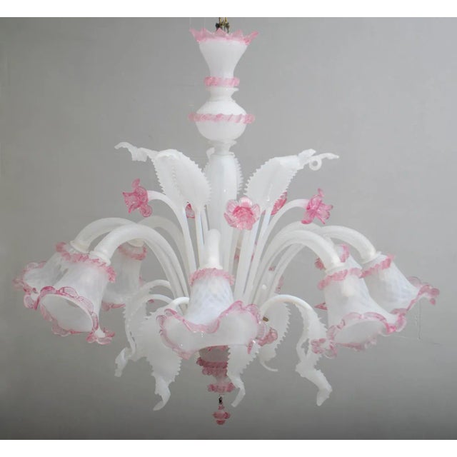 Venetian Glass Ceiling Lamp from Maestri Muranesi, 1960s For Sale - Image 15 of 15