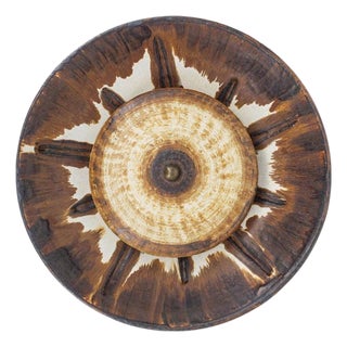 Wall Light with Brown and Beige Accents from Axella, Denmark, 1970s For Sale