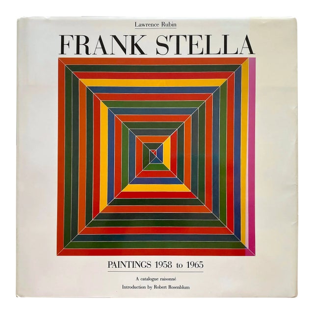 Frank Stella " Paintings 1958 - 1965 : A Catalogue Raisonne " Vintage 1986 1st Edtn Lithograph Print Landmark Volume Extra Large Hardcover Art Book For Sale