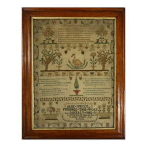 Georgian Sampler, 1803, Jane Muncy Aged 9