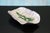 Abstract 1990s Studio Made Ceramic Catch All Tray Abstract Green Glaze Signed For Sale - Image 3 of 6
