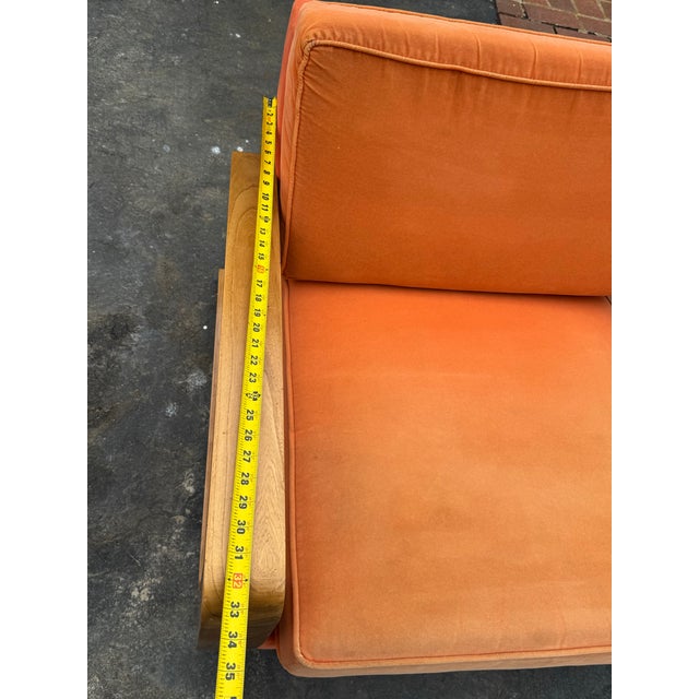 Art Deco Style Designer Walnut Low Armchair For Sale - Image 9 of 10