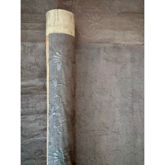 Textile Mid 20th Century Japanese Woodblock Print Scroll Depicting a Standing Beauty For Sale - Image 7 of 12