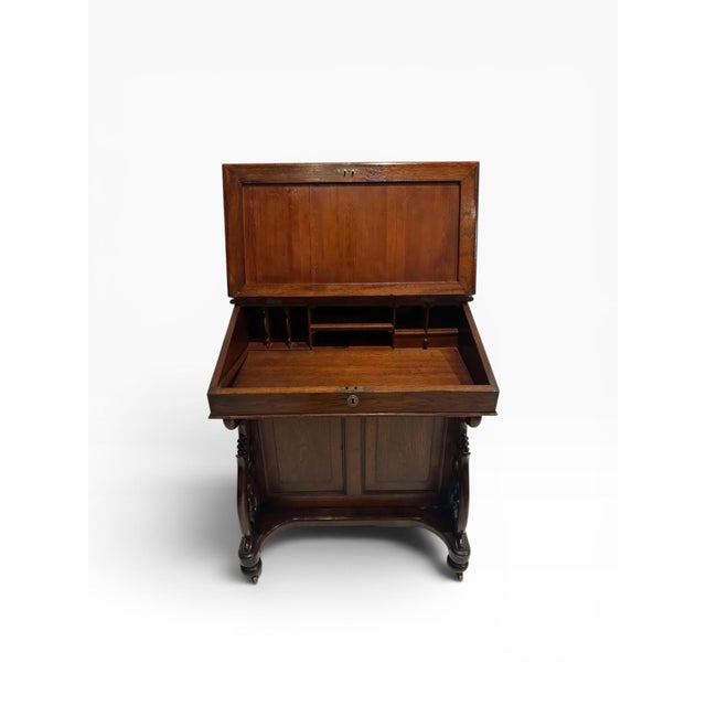 Late 19th Century 19th Century Victorian Mahogany Davenport Desk For Sale - Image 5 of 14