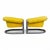 Matched pair of channel-back barrel lounge chairs by Jules Heumann for Metropolitan Furniture Corporation, San Francisco -...
