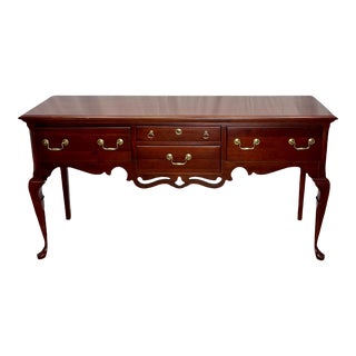 Vintage Pennsylvania House Chippendale Style Solid Cherry Sideboard For Sale