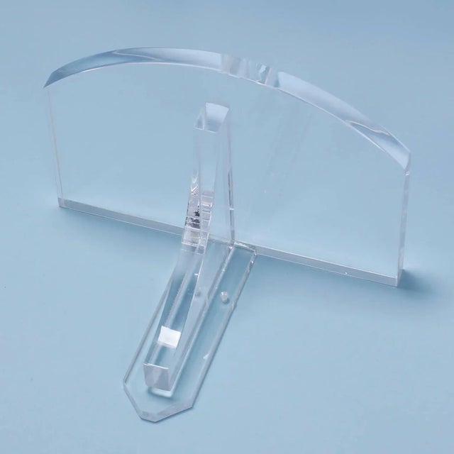 Early 21st Century Modern Lucite Brackets - A Pair For Sale - Image 5 of 8