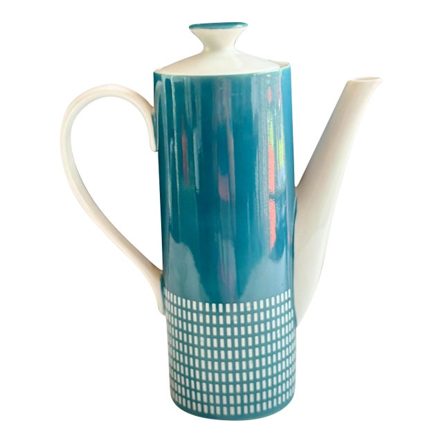 1960s Harmony House 4777 Blue Mid-Century Modern Coffee Pot, Made in Japan For Sale