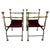 Spanish Bronze & Wrought Iron Savonarola Chairs a Pair For Sale - Image 14 of 15