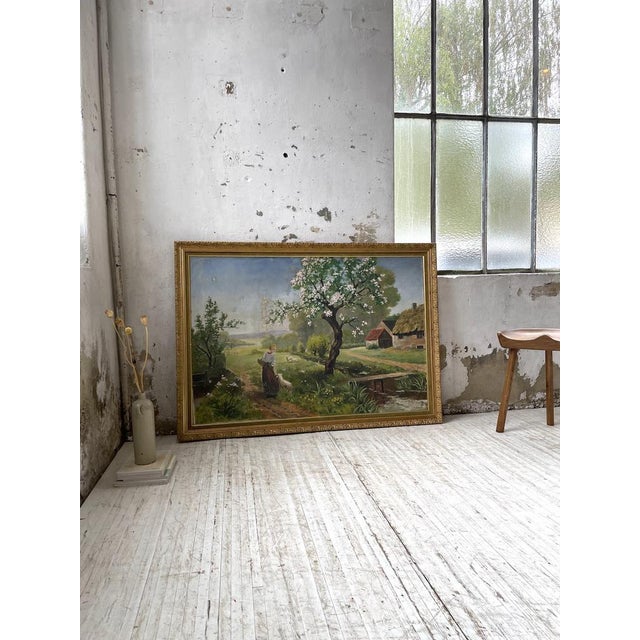 E. Crotat, Landscape, 1944, Oil on Canvas, Framed For Sale - Image 14 of 18
