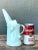 Ceramic Vintage Aqua Abstract Ceramic Pitcher For Sale - Image 7 of 12