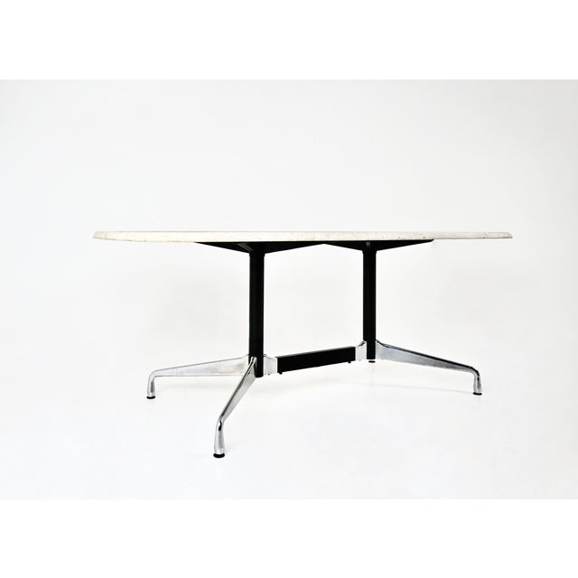 Vitra Marble Dining Table by Charles and Ray Eames for Herman Miller, 1970s For Sale - Image 4 of 10