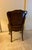 Animal Skin Elegant Late 20th Century Gabriel Victor Leather Upholstered Side Chair With Nailhead Trim For Sale - Image 7 of 12
