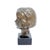 J.G., Bust of Girl, 1940s, Bronze and Wood For Sale - Image 4 of 15