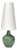 Green Ceramic Table Lamp by Carl-Harry Stålhane for Rörstrand, Sweden, 1950s For Sale