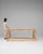 This piece presents as a table, distinguished by natural pine, marble top visible, turned bun feet. Originating in France...