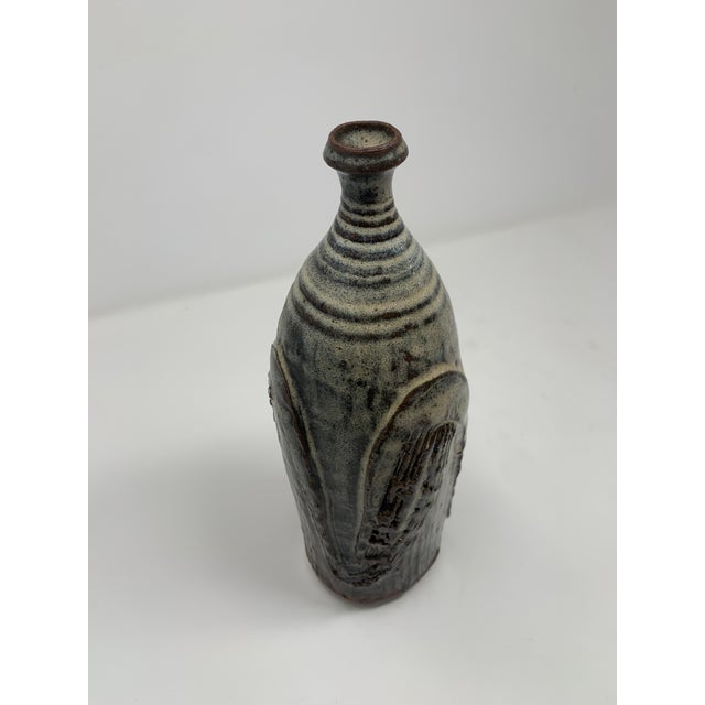 Mid 20th Century Textured Ceramic Vase For Sale In New York - Image 6 of 10