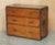 Very rare solid oak with brass fittings and zinc strapwork, army & navy c.s.l stamped officers campaign chest of drawers....