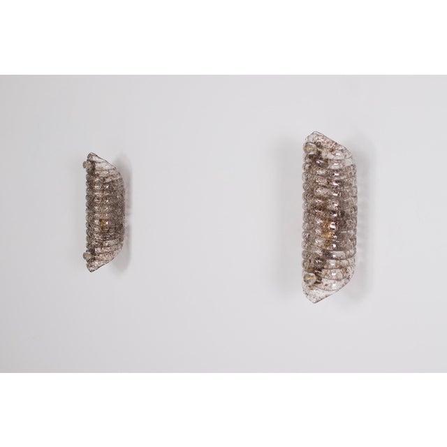 Cornets Wall Lights in Amber Murano Glass, 1970s, Set of 2 For Sale - Image 12 of 12