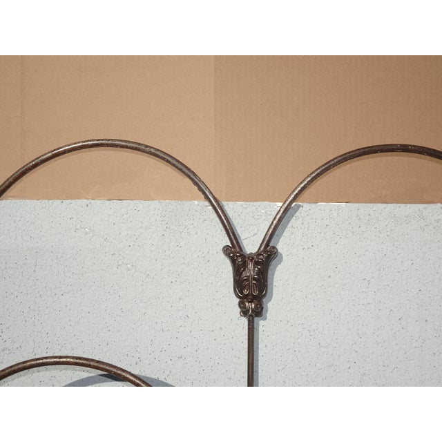 Gray Pair of French Country Iron Twin Bed Frames Headboards & Rails ~ Match but Dont For Sale - Image 8 of 17
