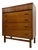 1970s Mid Century Modern Bassett Furniture 4 Drawer Dresser With Dovetail Construction and Brass-Toned Pulls For Sale
