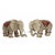 Ceramic Pair Handmade Ceramic Lovely Elephant With Beautiful Jewelry Decor Statue For Sale - Image 7 of 7