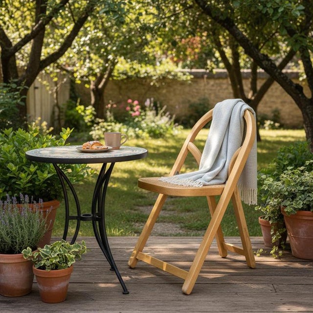 Italian Arca Folding Chair by Gigi Sabadin for Crassevig For Sale - Image 11 of 12