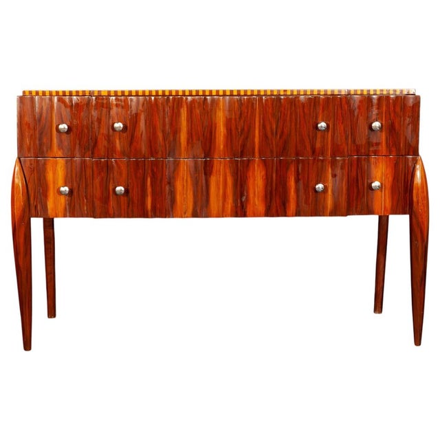 Wood Art Deco French Chest of Drawers, 1930s For Sale - Image 7 of 11