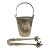 Antique 1920’s NanKing Store Sterling Silver Ice Bucket With Ice Tongs From Shanghai For Sale