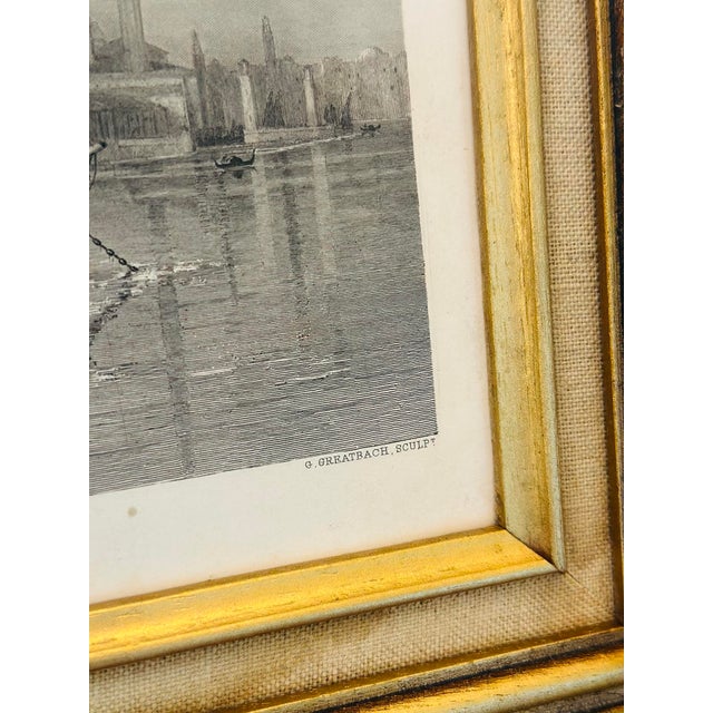 1900 - 1909 Antique Framed Engraving For Sale - Image 5 of 6