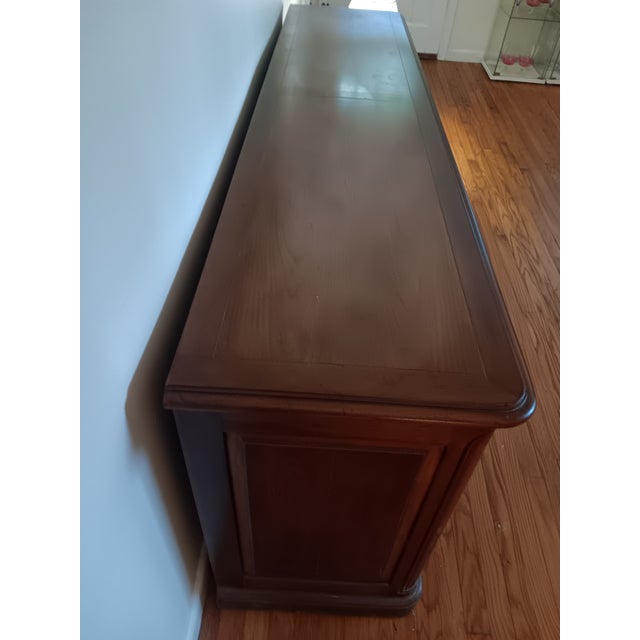 1950s Mid-Century Baker French Country 4 Door Grand Buffet For Sale In New York - Image 6 of 11