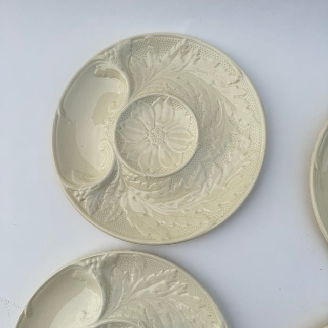 Gien 20th Century Gien Majolica Earthenware Artichoke Plates- Set of 4 For Sale - Image 4 of 13