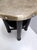 Black Secessionist Coffee Table with Shelf and Round Brass Top from Durmast, Austria, 1920s For Sale - Image 8 of 11