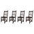 Early 20th Set of Four Spanish Carved Chairs with Wood Seat For Sale - Image 9 of 18
