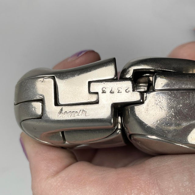 Spanish Nickel-Plated Metal Mini Zoraida Sculpture by Miguel Berrocal, 1970s For Sale - Image 12 of 13