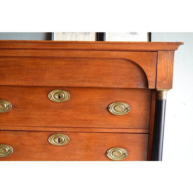 Antique Oak Empire Chiffonier For Sale - Image 5 of 10