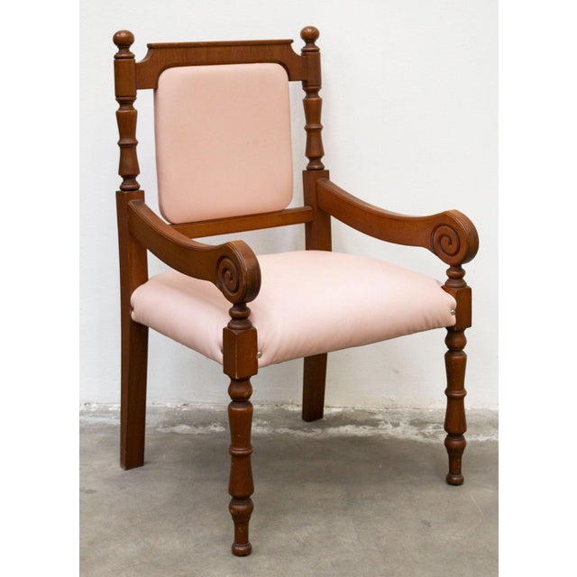 Brown Desk Chair in Beech For Sale - Image 8 of 9