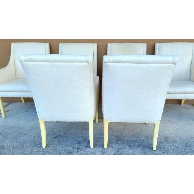 Directional Linen Dining Chairs by Directional Furniture Co - Set of 6 For Sale - Image 4 of 10