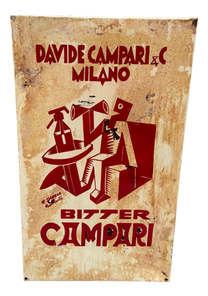 Campari Advertising Sign from Davide Campari & C. Milan, 1920s