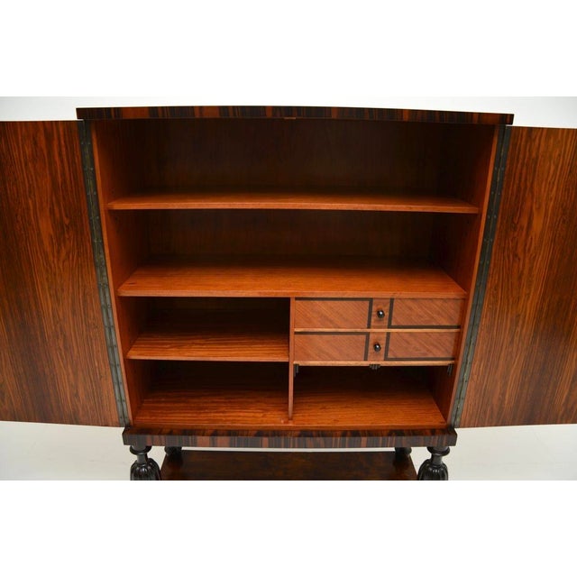 1930s Vintage Swedish Inlaid Cabinet, 1930 For Sale - Image 5 of 11