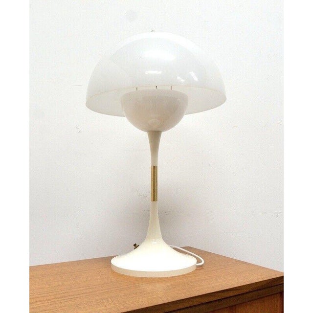 White Vintage Danish Trixel Table Lamp, 2010 For Sale - Image 8 of 16