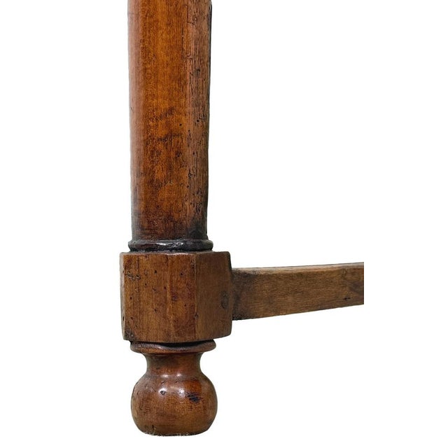 French Provincial Fruitwood Farmhouse Table, 1850 For Sale - Image 6 of 13