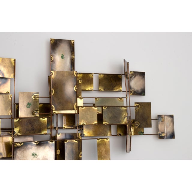 Mid 20th Century Vintage Mid Century "Labyrinth" Wall Sculpture by Curtis Jere For Sale - Image 5 of 8