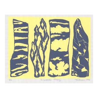 1993 Jane Tomlinson Empedocles Theory Linocut For Sale